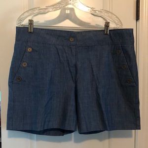 Isaac Mizrahi Chambray Sailor Shorts